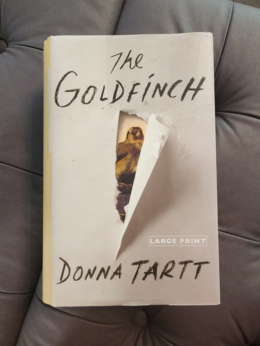 The Goldfinch Novel Large Print Hatd Cover